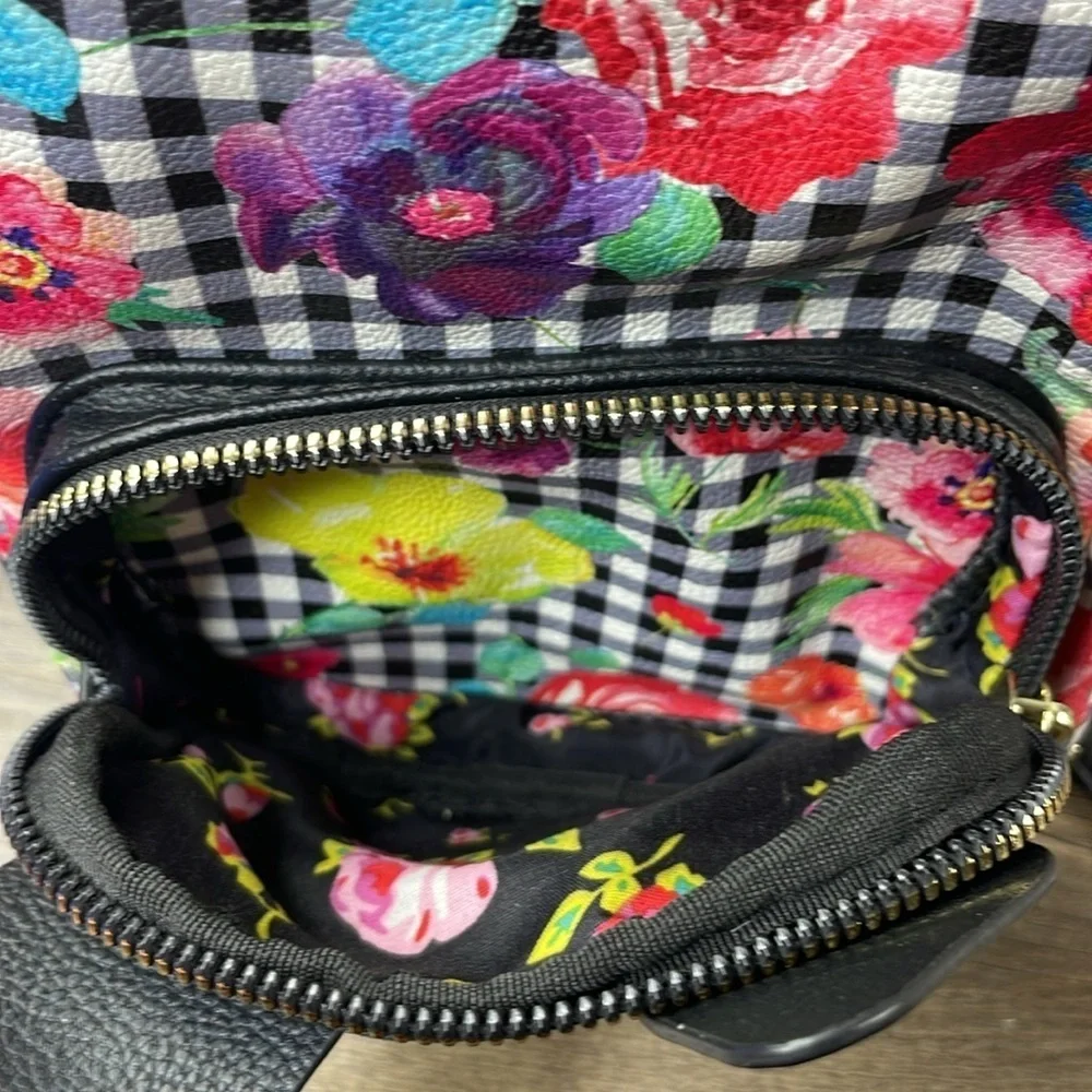 Betsey Johnson Floral Husky Mini Backpack Kitsch Dog